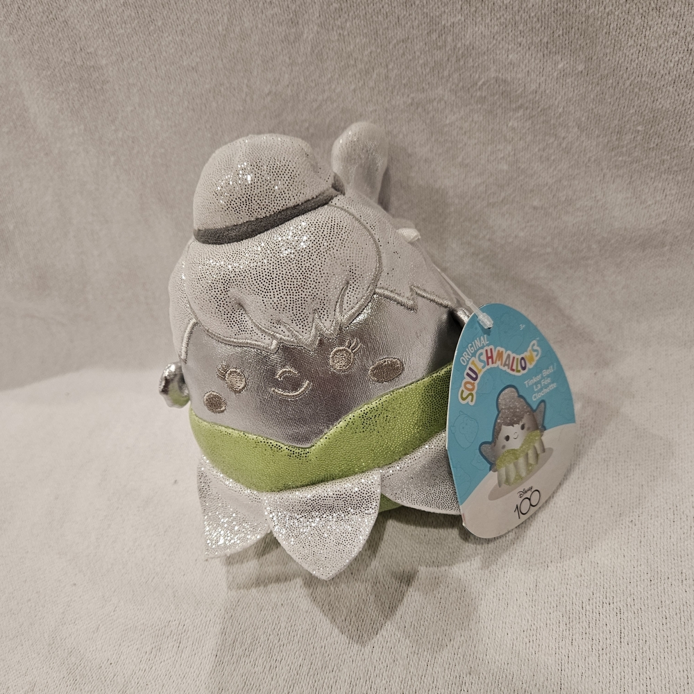 Kellytoy Tinkerbell Silver and Green Squishmallows 100